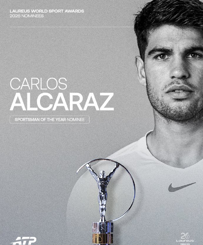 必一体育-2026劳伦斯奖提名发布,网坛五人上榜!|辛纳|阿尔卡拉斯|卡洛斯·阿尔卡拉斯|姚明|刘翔_新浪体育_新浪新闻